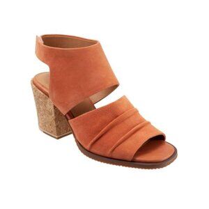 NEW SAVA Coral Becca Round Toe Block Heel Leather Sandal Women's 6.5